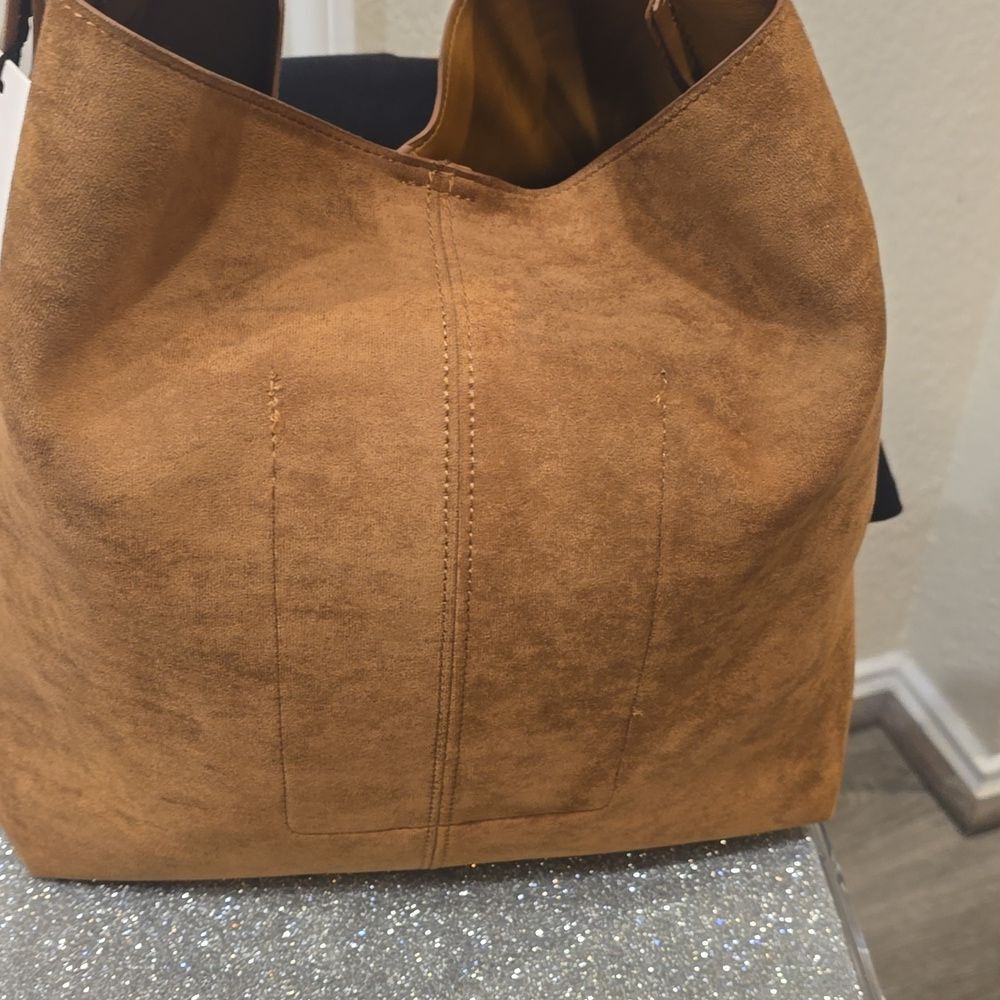 Steve Madden BFlorrence Suede Hobo Bag- Tan - Picture 5 of 11